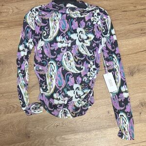 Fifteen Twenty Khami Shirred Top NWT Size S